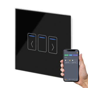 Crystal+ Touch Shutter WIFI Switch 1G - Black